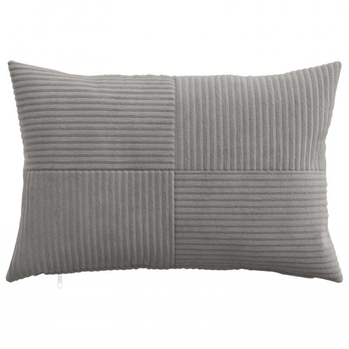 Pudebetræk ALMELO 6 stk. lysegrå 40 x 60 cm i cordfløjl