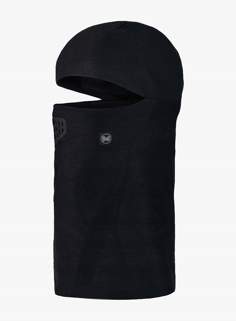 Buff Thermonet Hinged Balaclava til børn, sort unisex elefanthue i polyester og elastan