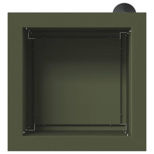 Plantekasser med LED 2 stk. - olivengrøn 30 x 30 x 30 cm