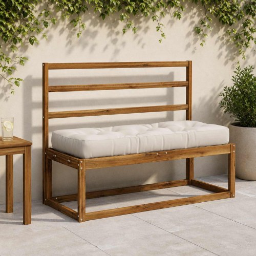 Pallesædepude VIANEN - hvid 120 x 50 x 12 cm
