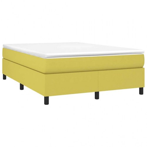 Boxspring sengeramme grøn 140 x 190 cm - stof