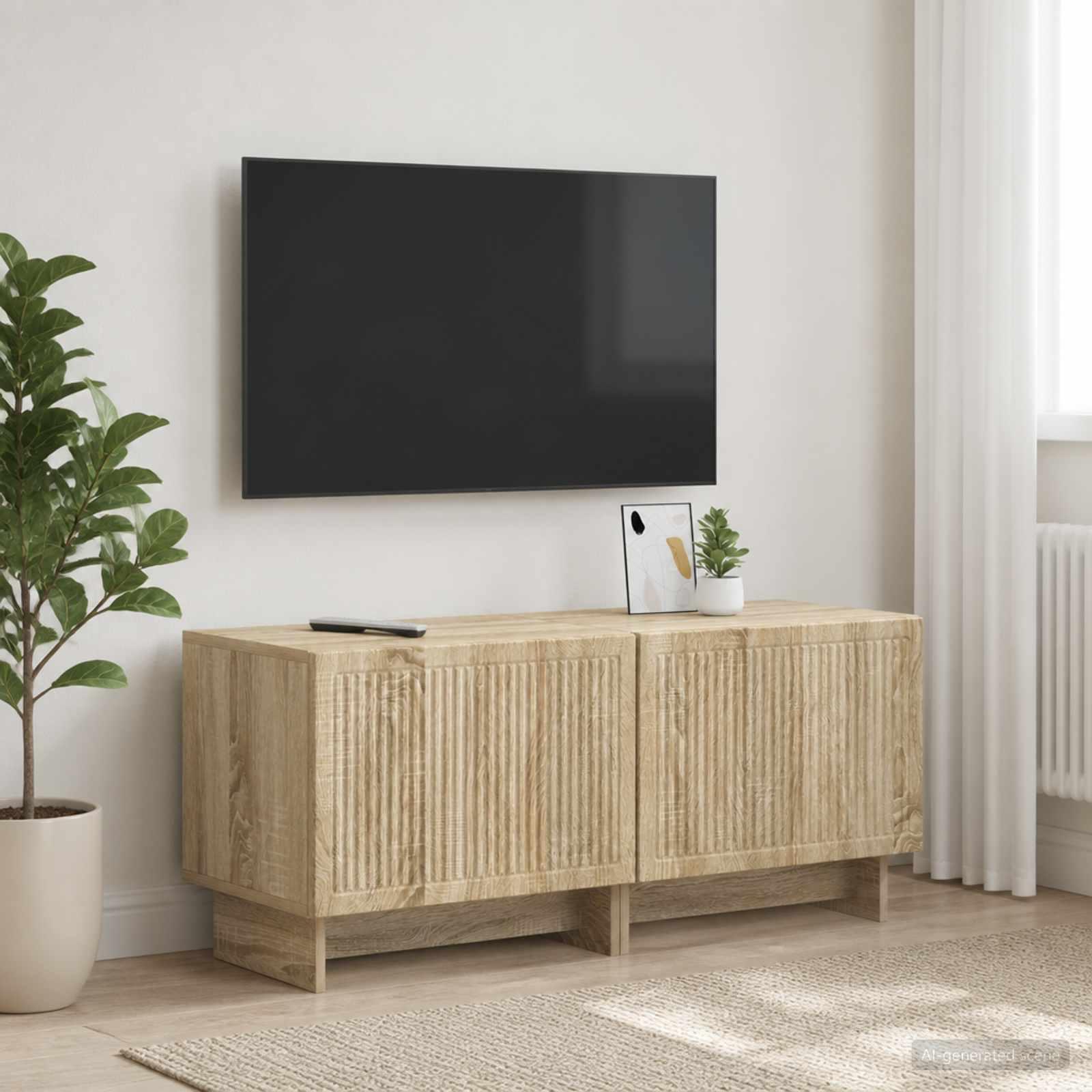 TV-skab i 2 dele Sonoma-eg - konstrueret træ, 49 x 35 x 43 cm pr. del