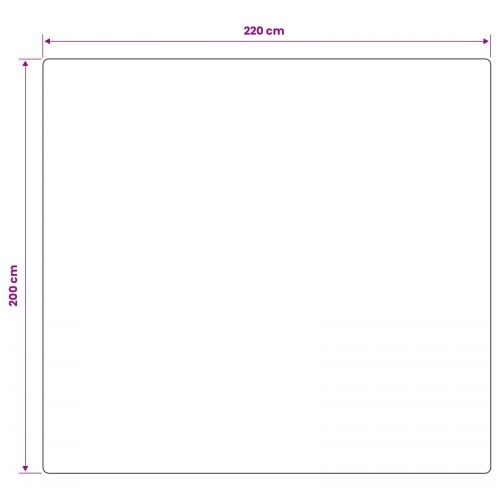 Vægtet tæppe med betræk - hvid 200 x 220 cm 9 kg