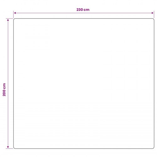 Vægtet tæppe med betræk - hvid 200 x 230 cm 9 kg