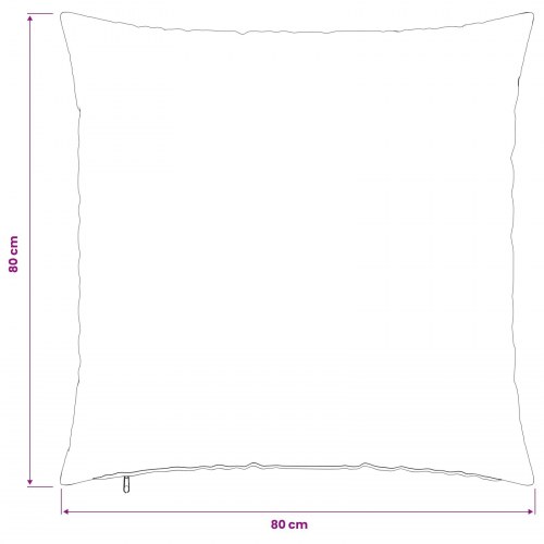 Pyntepuder HEERLEN 2 stk. - sort 80 x 80 cm