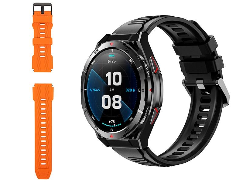 BLOW X14 Pro GPS AMOLED smartwatch 1,4" 4 GB Bluetooth 5.0 - sort/orange
