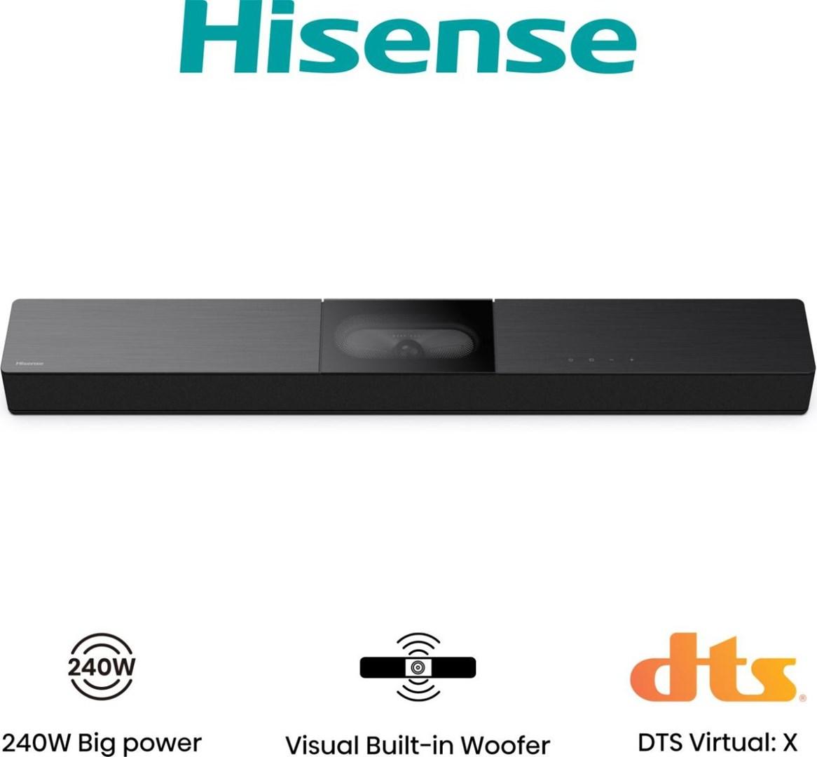 Hisense HS2000 soundbar 2.1 kanaler 240 W med Bluetooth 5.3 og HDMI ARC - Sort