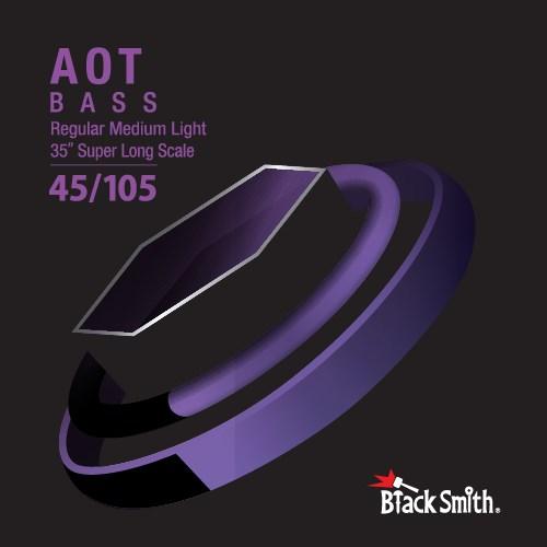 BlackSmith ANW-45105-4-35 AOT basguitarstrenge 45-105 til 4-strenget bas, 35'' Super Long Scale