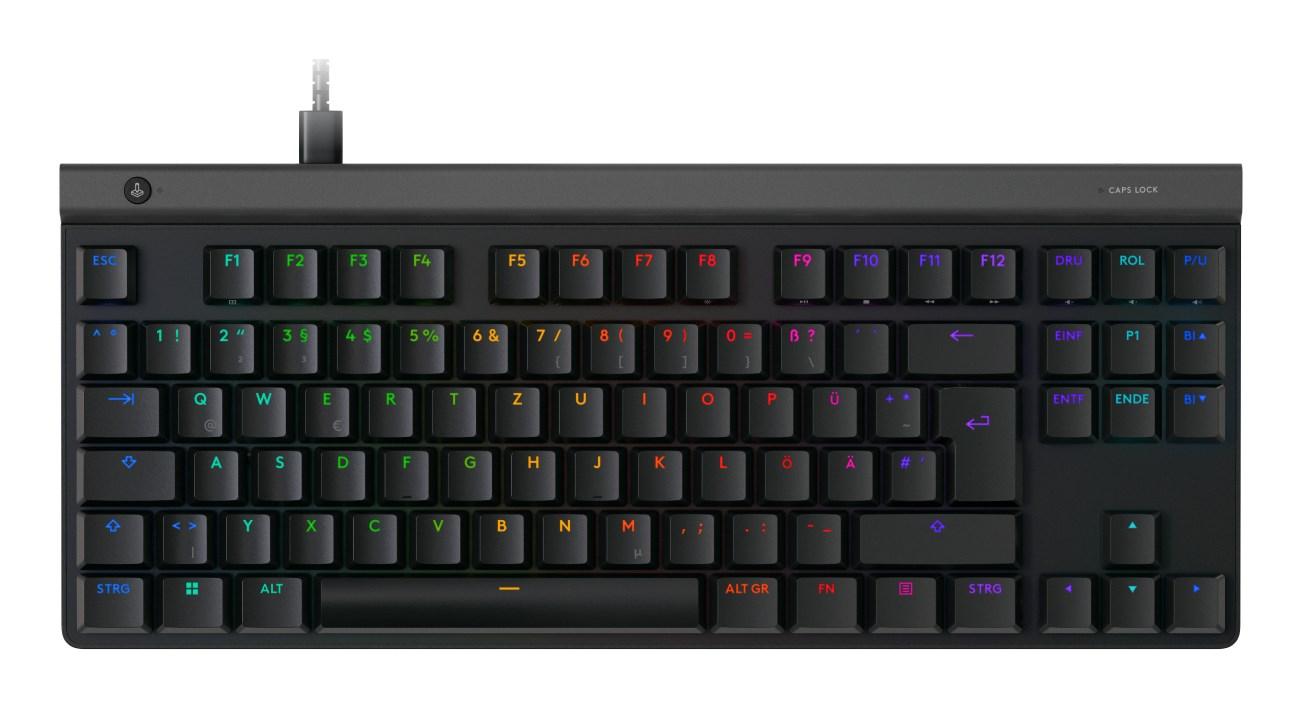 Logitech G G515 mekanisk gamingtastatur med USB, QWERTZ tysk layout, RGB, sort