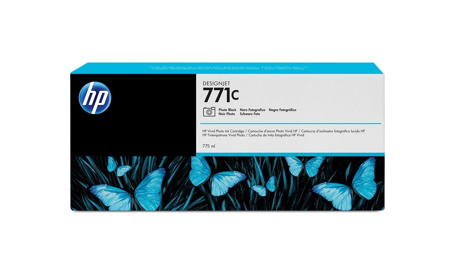 HP 771C DesignJet blækpatron 775 ml Photo Black - HP Vivid Photo Ink