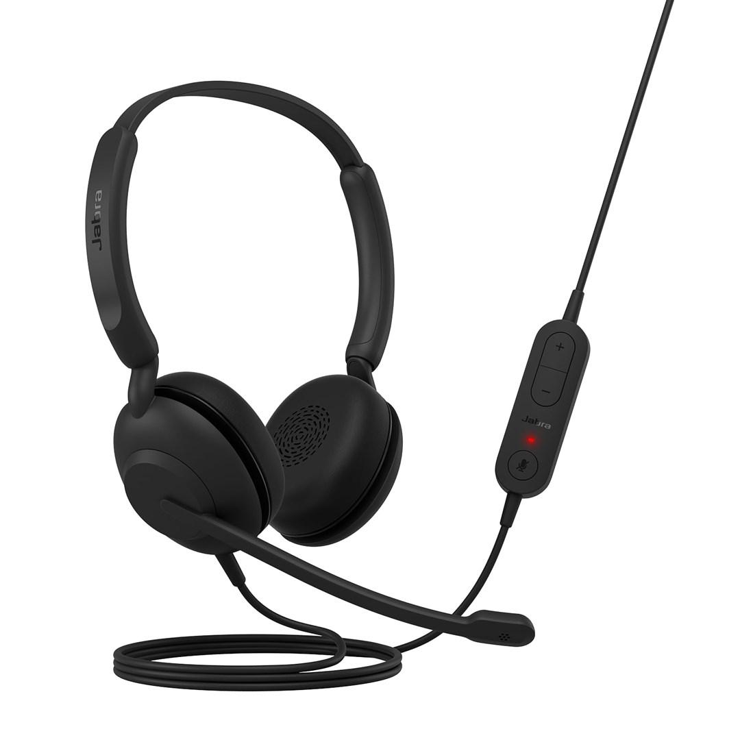 Jabra Evolve 10 Stereo USB-A headset med bøjlemikrofon og passiv støjreduktion - sort