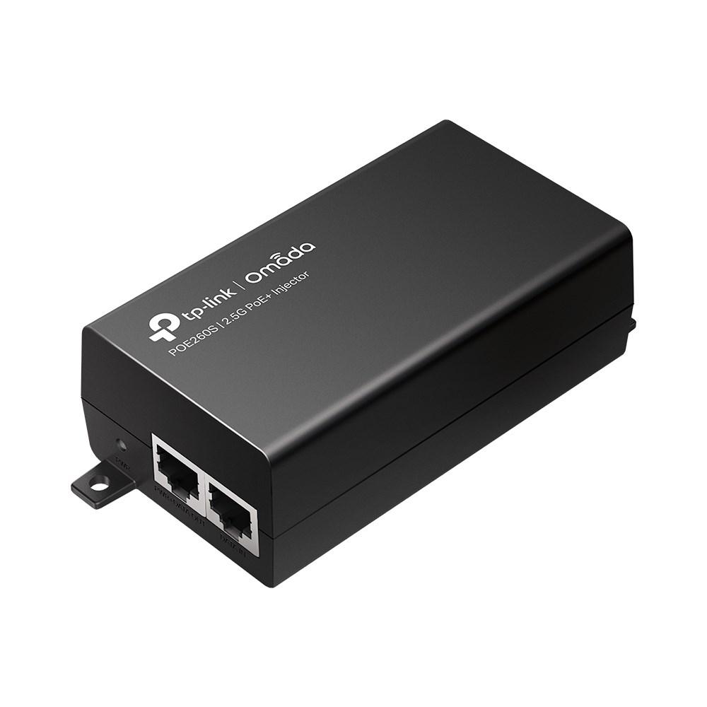 TP-Link Omada POE260S 2.5G PoE+ injector adapter med vægmontering, 30 W, sort