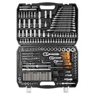 NEO TOOLS værktøjssæt 300 dele med 1/2", 3/8" og 1/4" topnøgler i kuffert