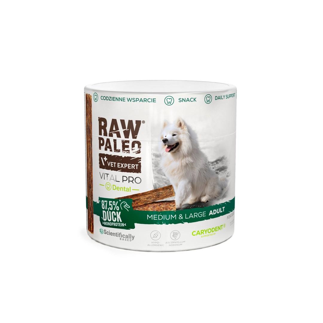 VetExpert Raw Paleo Vital Pro Dental and hundegodbid med and, medium/store voksne hunde, 100 g