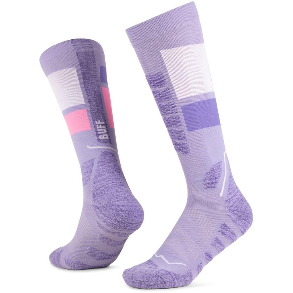 Buff ThermoNet unisex strømper i lilla - str. L 42-44, 42% polyamid, 42% polyester, 16% elastan