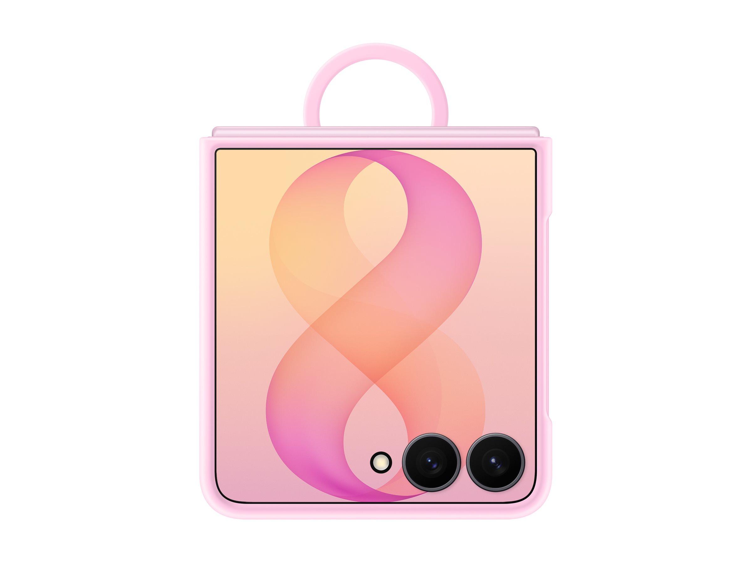 Samsung EF-EF776 - Beskyttelsescover til mobiltelefon - med ring - silicone - pink - for Galaxy Z Flip8