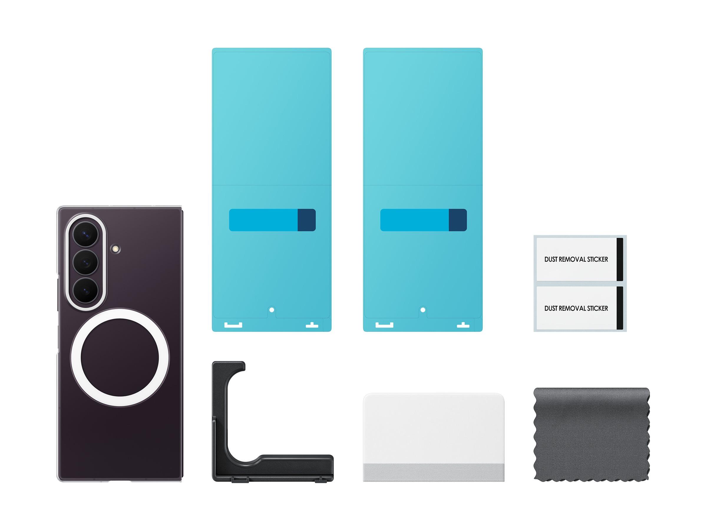 Samsung EF-CF976 gennemsigtigt mobilcover til Galaxy Z Fold8 med magneter og trådløs opladning