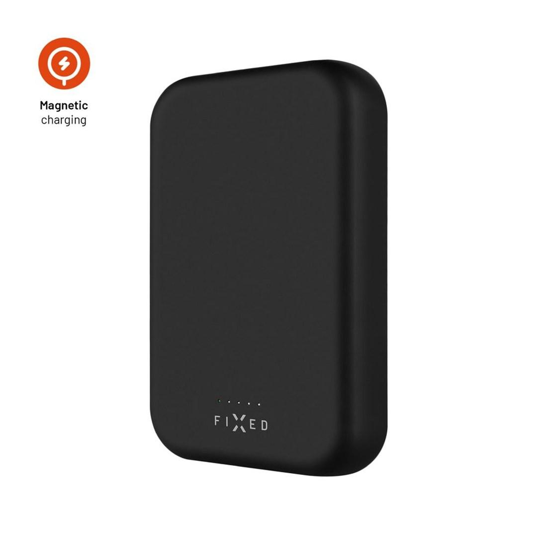 FIXED MagZen - 2nd Generation - trådløs power bank - Li-pol - 10000 mAh - 38 Wh - 20 Watt - 3 A - PD 3.0 (USB-C) - sort