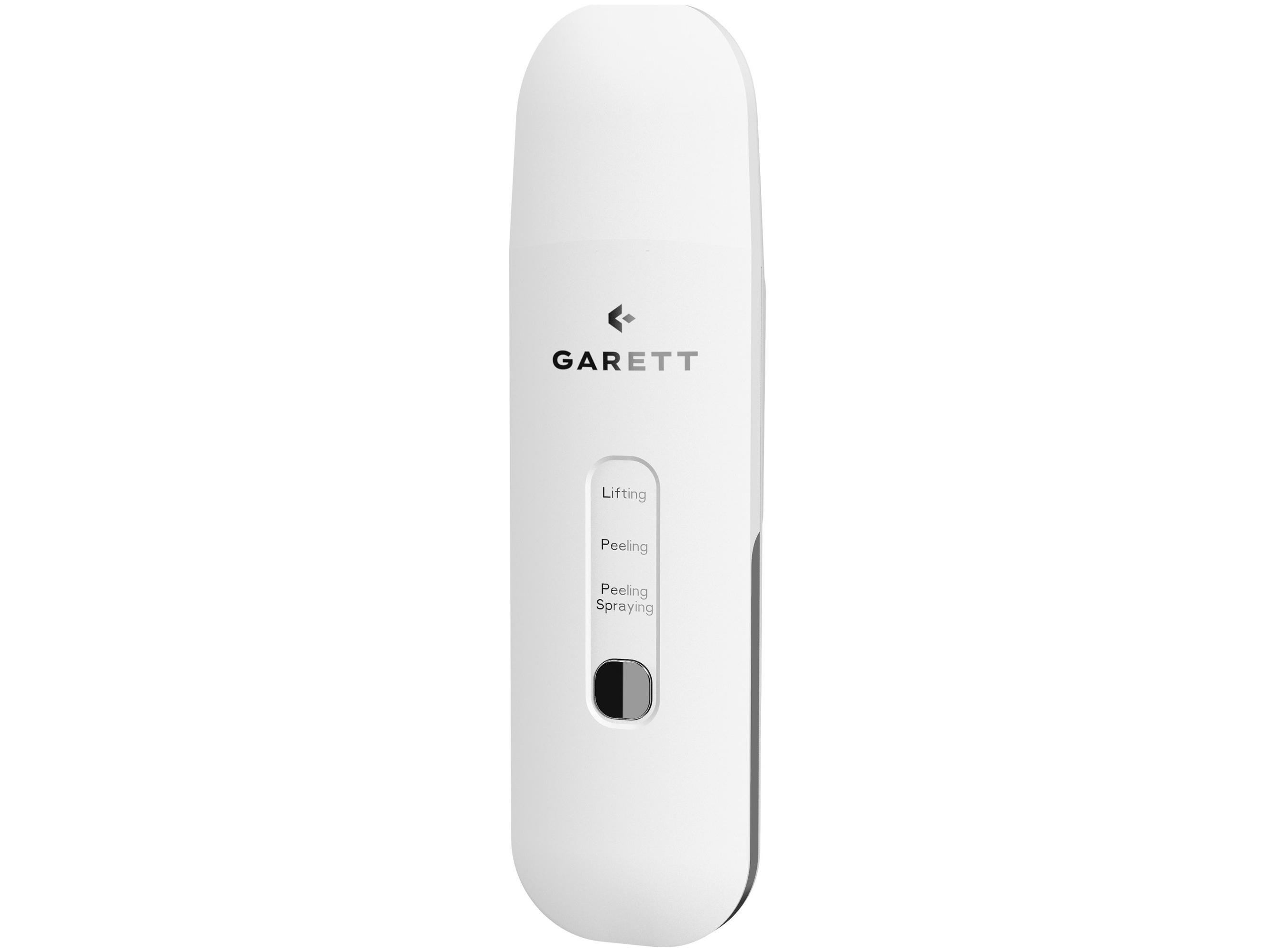 Garett Beauty Breeze Scrub kavitationspeeling apparat med 4 driftstilstande, 800 mAh, hvid