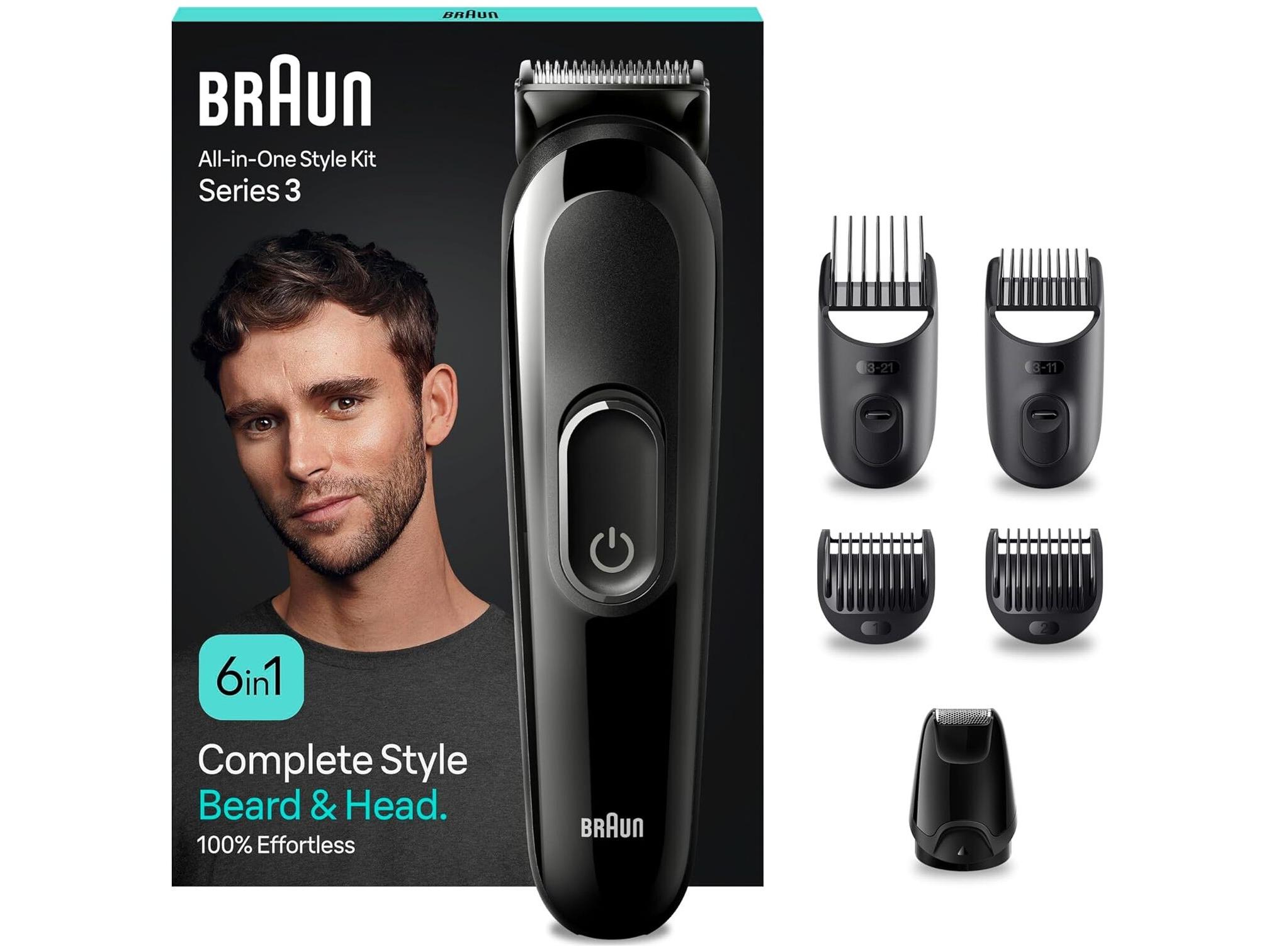 Braun All-in-One Style Kit 3 MGK3420 trimmer til skæg og hår, trådløs 6-i-1 - sort