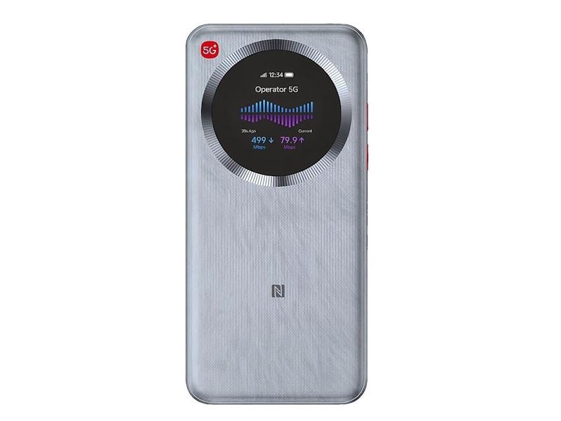 ZTE U30 Pro mobilt 5G hotspot med Wi-Fi 6, 5000 mAh batteri og USB-C - grå