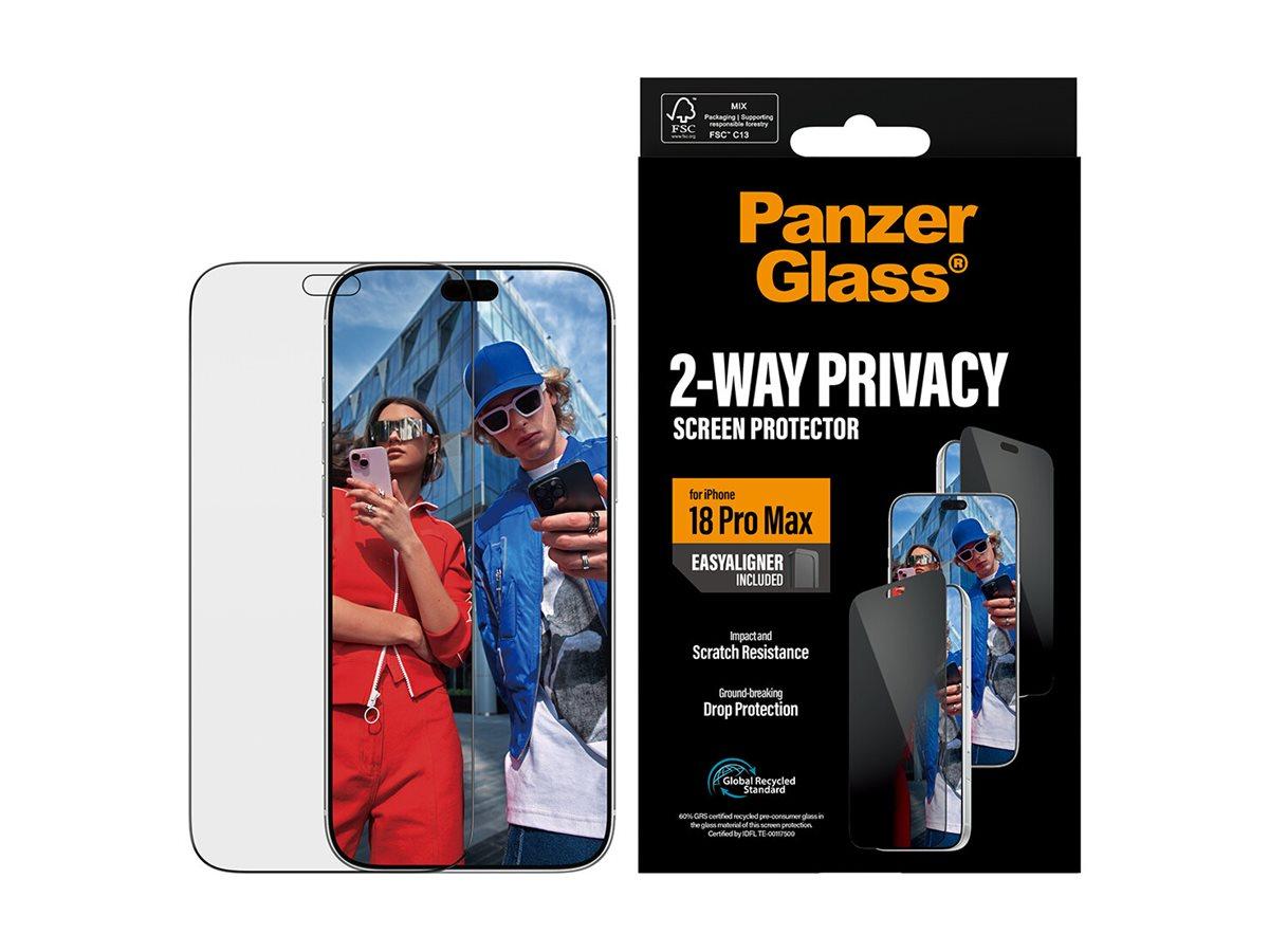 PanzerGlass ® 2-Way Privacy Screen Protector iPhone 2026 Pro Max | Ultra-Wide Fit w. EasyAligner Apple - iPhone 2026 Pro Max