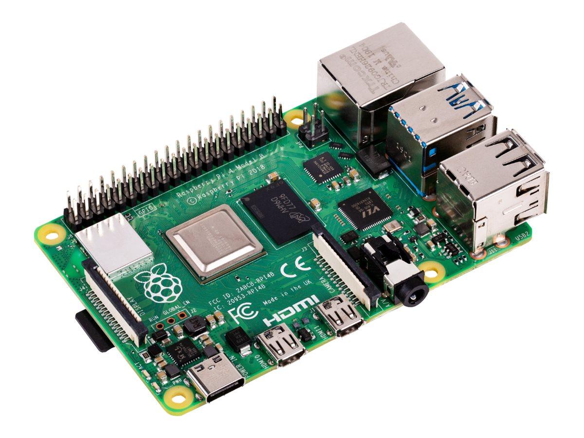 Raspberry Pi 4 Model B - Enkelttavle-computer - Broadcom BCM2711 / 1.5 GHz - RAM 2 GB - 802.11a/b/g/n/ac, Bluetooth 5.0
