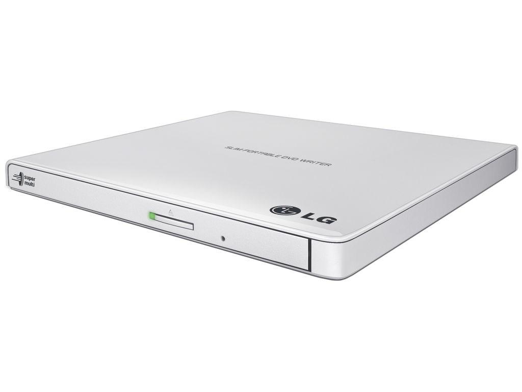 LG GP57EW40 ultra slank bærbar DVD-brænder USB 2.0 til desktop og notebook - hvid