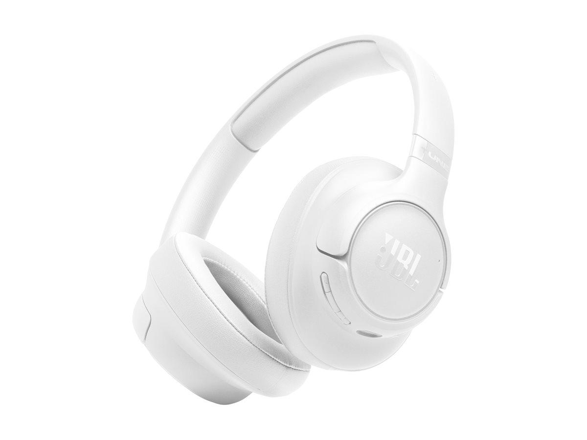 JBL TUNE 730BT - Hovedtelefoner med mik. - fuld størrelse - Bluetooth - trådløs - hvid