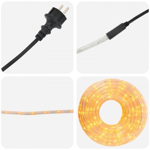 LED-lysslange til jul 10 m - gul, 240 LED