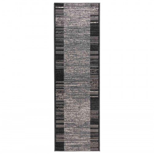 Løbertæppe FLORNES vævet grå 100 x 400 cm