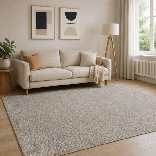 Gulvtæppe beige 120 x 180 cm - vaskbart