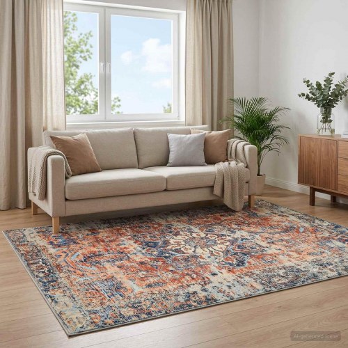 Gulvtæppe ORIZ orange 80 x 150 cm