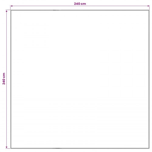 Gulvtæppe ORIZ cremefarvet 240 x 240 cm