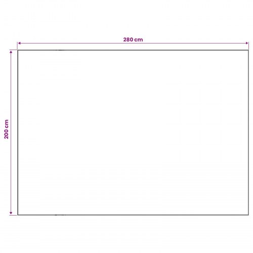 Gulvtæppe ORIZ cremefarvet 200 x 280 cm