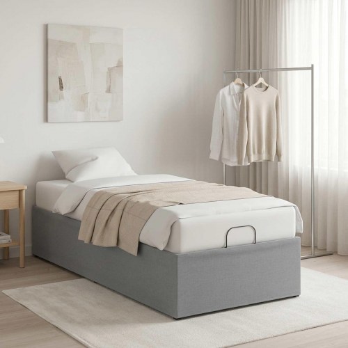 Elektrisk elevationsramme lysegrå 200 x 90 cm