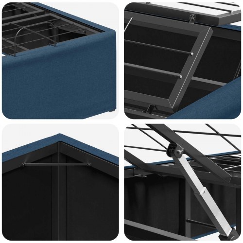 Elektrisk elevationsramme blå 200 x 90 x 33,5 cm