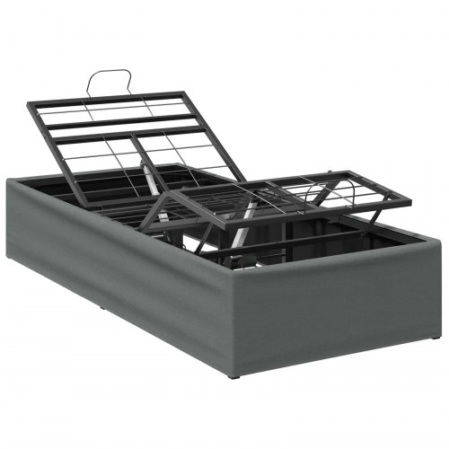 Elektrisk justerbar sengetramme - mørkegrå 200 x 90 x 33,5 cm