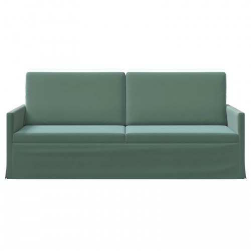 3-personers sofa havgrøn 190 x 81 x 82 cm velour