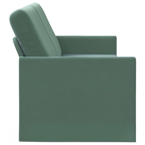 3-personers sofa havgrøn 190 x 81 x 82 cm velour