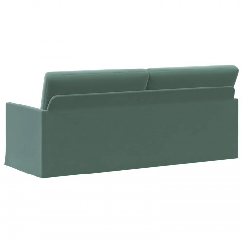 3-personers sofa havgrøn 190 x 81 x 82 cm velour