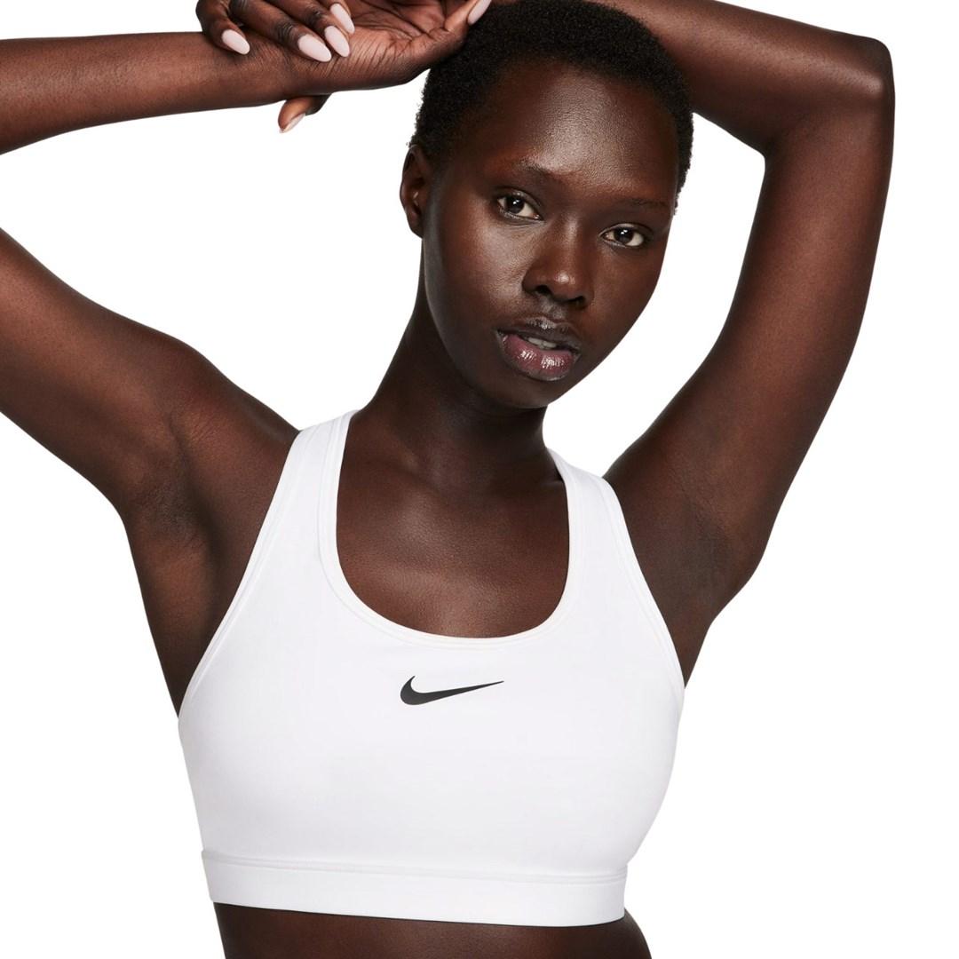Nike Swoosh Medium Support Bra - Str. XS, Hvid | Optimal Støtte til Træning & Dans