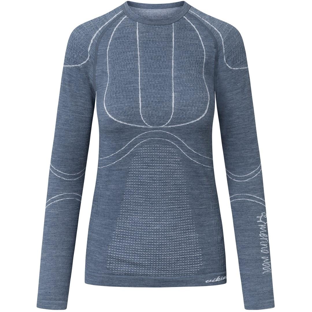 Termoundertrøje til dame Viking Lana Pro Longsleeve Merino - grå XL