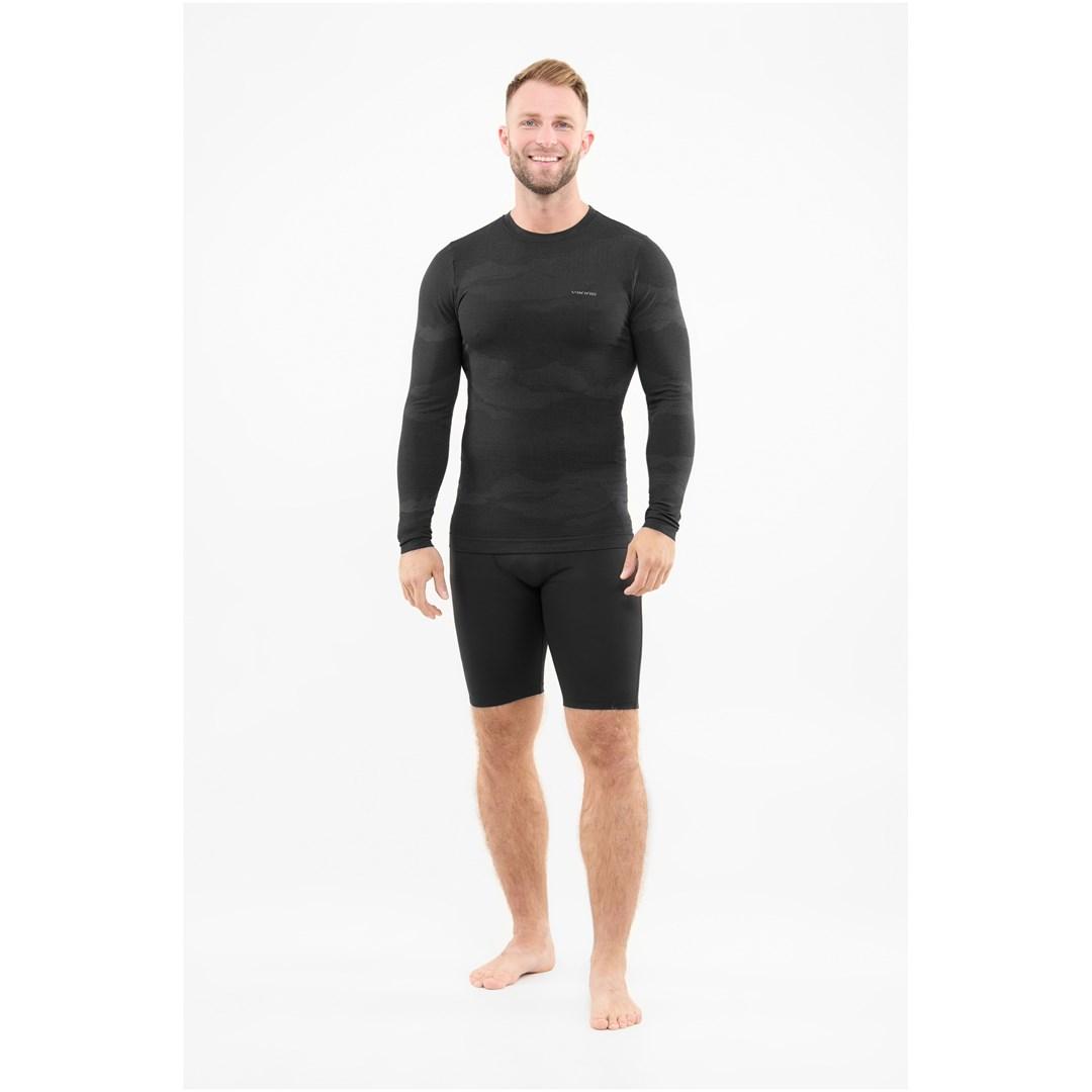 VIKING Gasher Man Longsleeve Merino herreundertøj, sort, XXXL