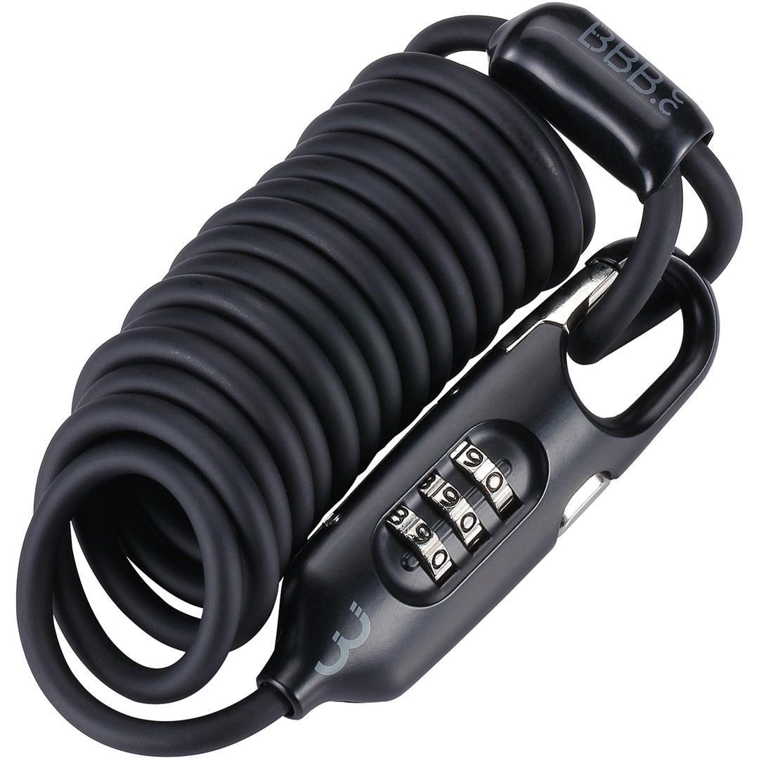 Spirallås BBB CoilSafe - sort