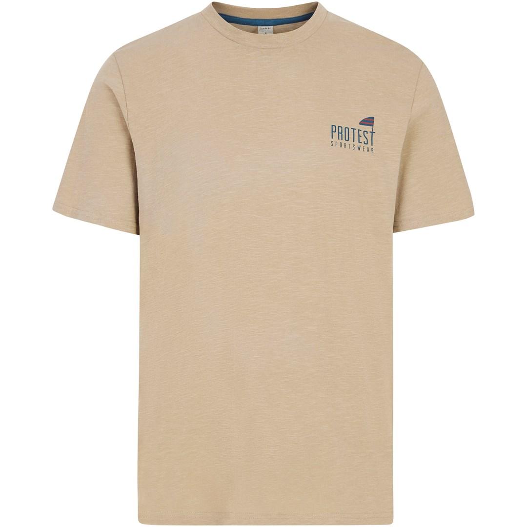 T-shirt herre Protest PRTOxford - beige L