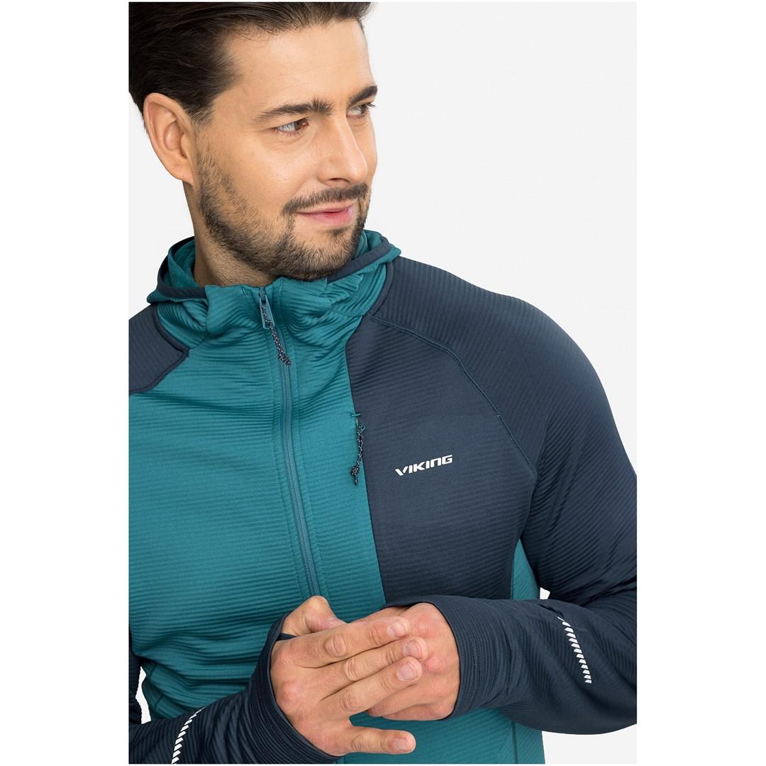 Hoodie Viking Birger Man med lynlås - blå/marineblå XXL