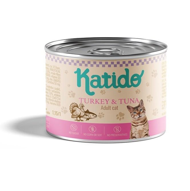 Purina KATIDO Indyk i Tuńczyk mokra karma dla kota 200g