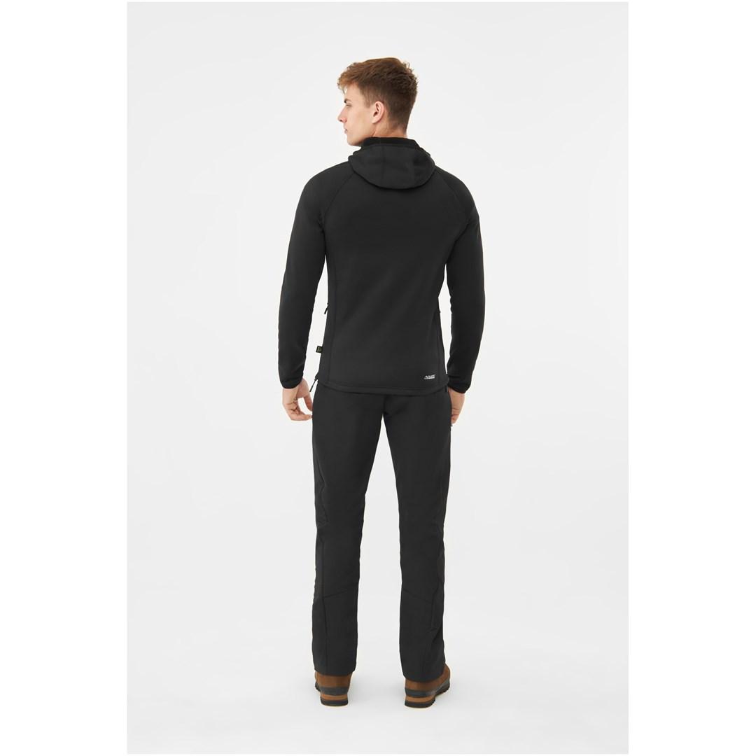 Hættetrøje Viking Jukon Hoodie Man Polartec - sort XL