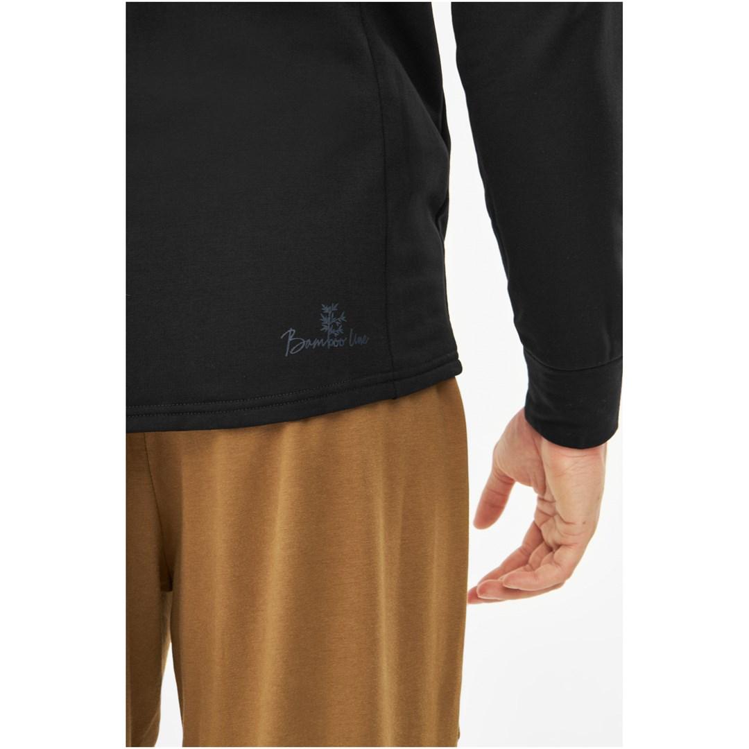 Hættetrøje med lynlås Viking Lonetree Hoodie Bamboo Man - sort, str. M